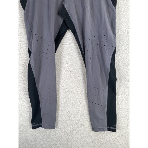 Athleta Leggings Womens Medium Petite Stealth Trucool 7/8 Colorblock Perforated - Picture 12 of 16